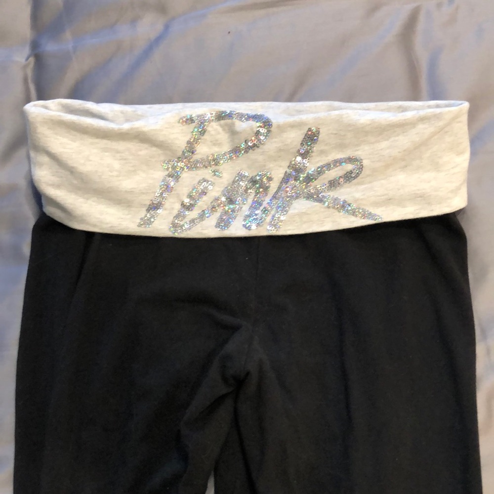 Adorable bling pink vs leggings